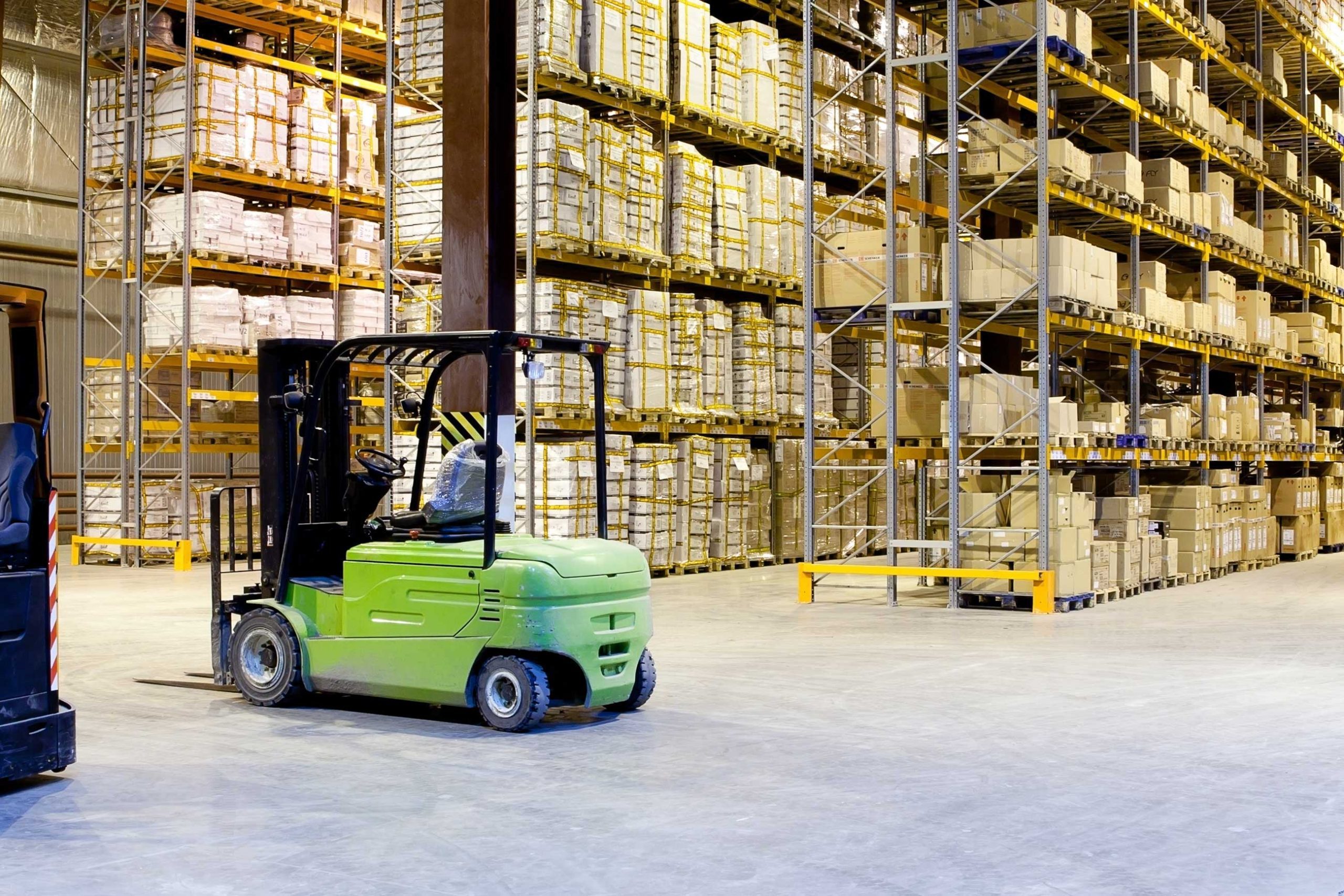 forklift in distribution centre